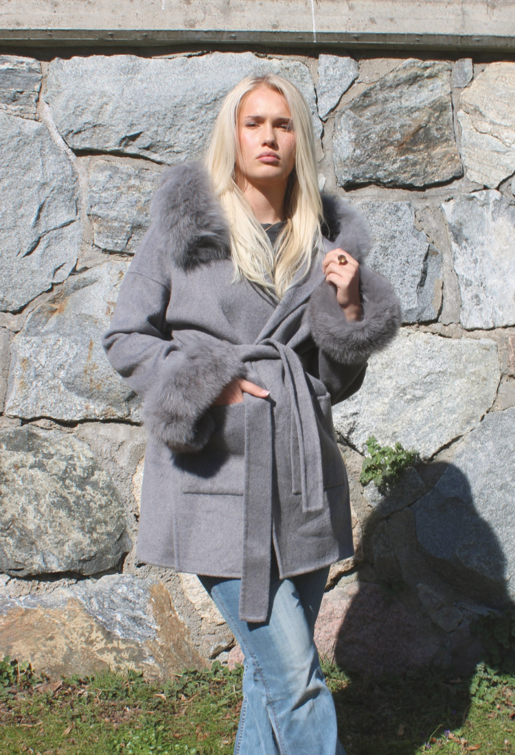 VANESSA COAT GREY