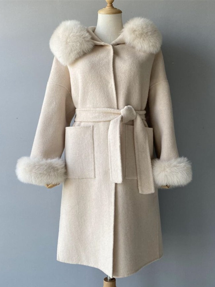LEONA LONG COAT OFF WHITE