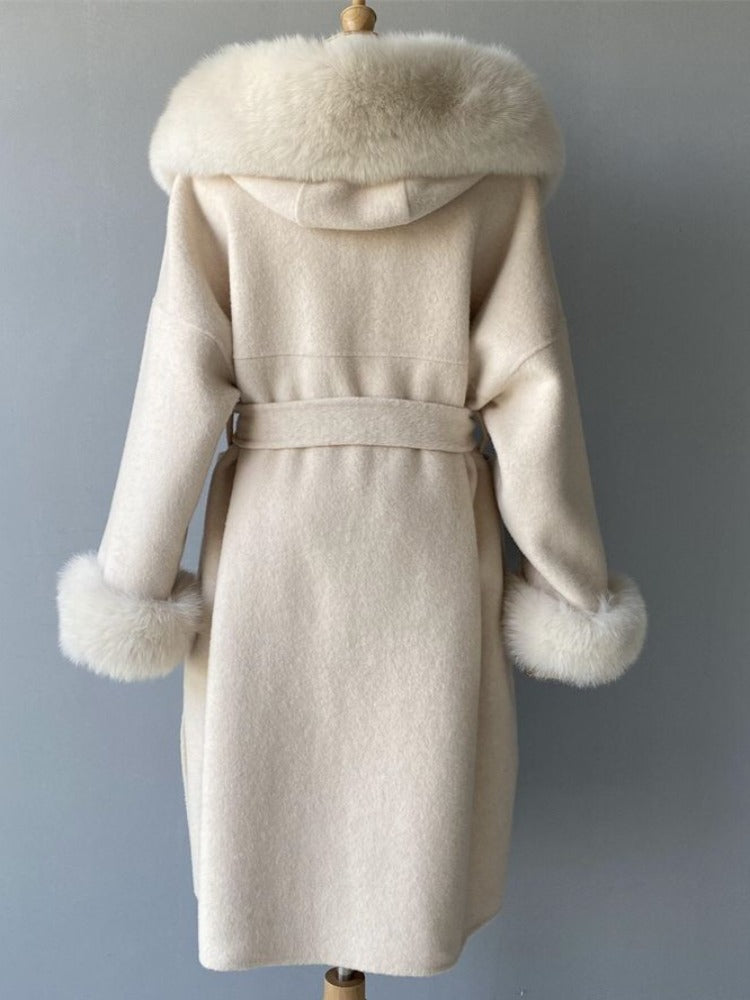 LEONA LONG COAT OFF WHITE
