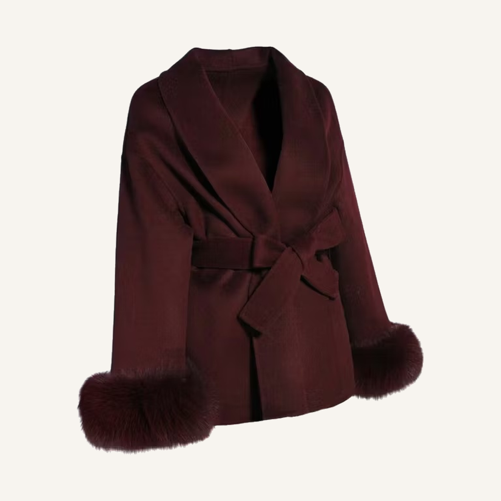 MARIE COAT BURGUNDY