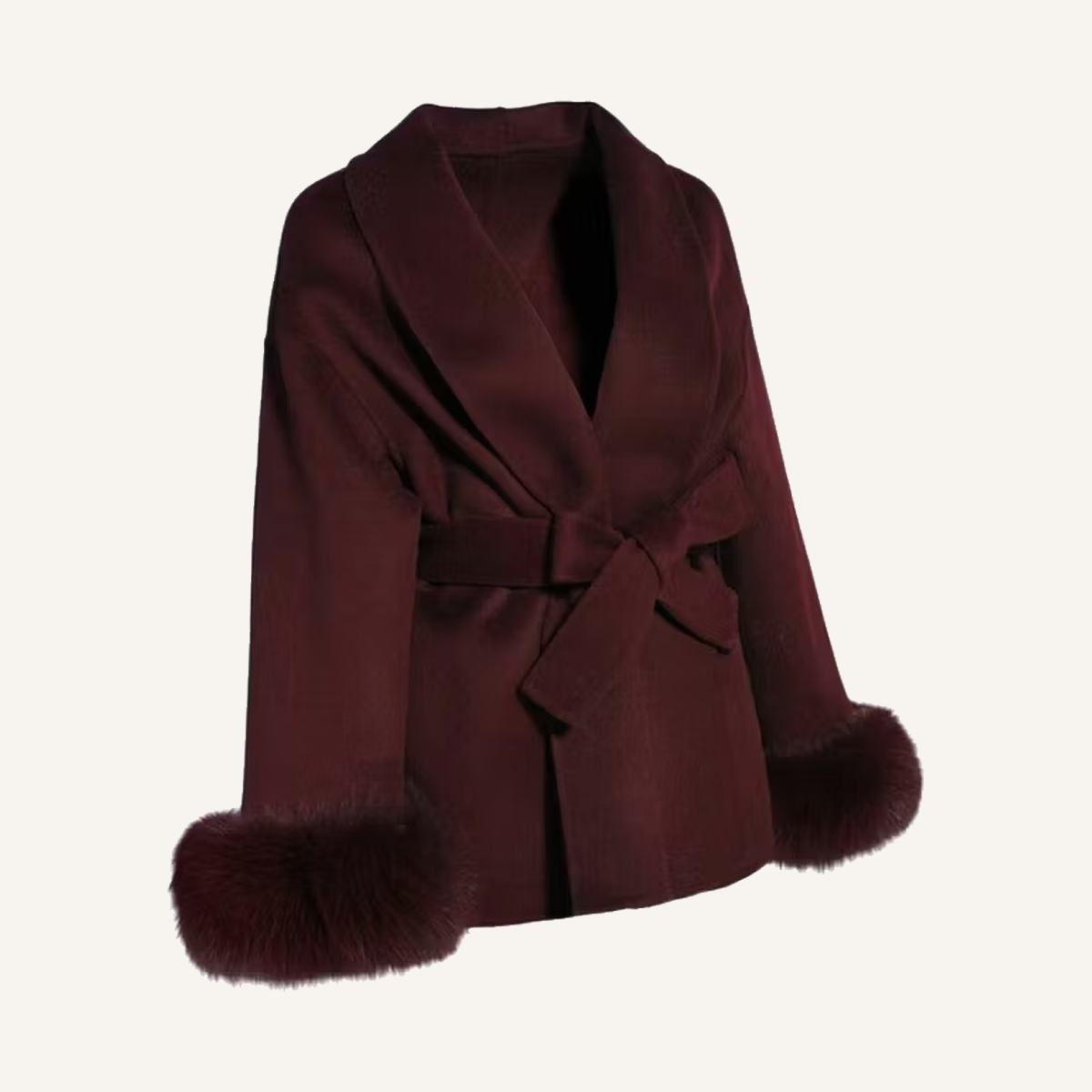 MARIE COAT BURGUNDY