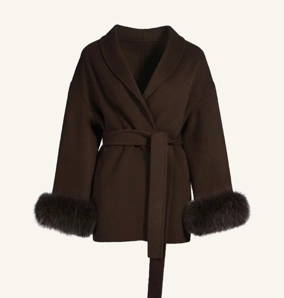 MARIE COAT BROWN