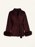 MARIE COAT BURGUNDY