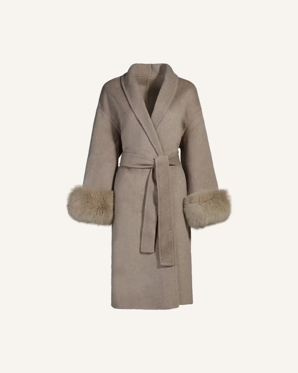 EMILY LONG COAT TAUPE