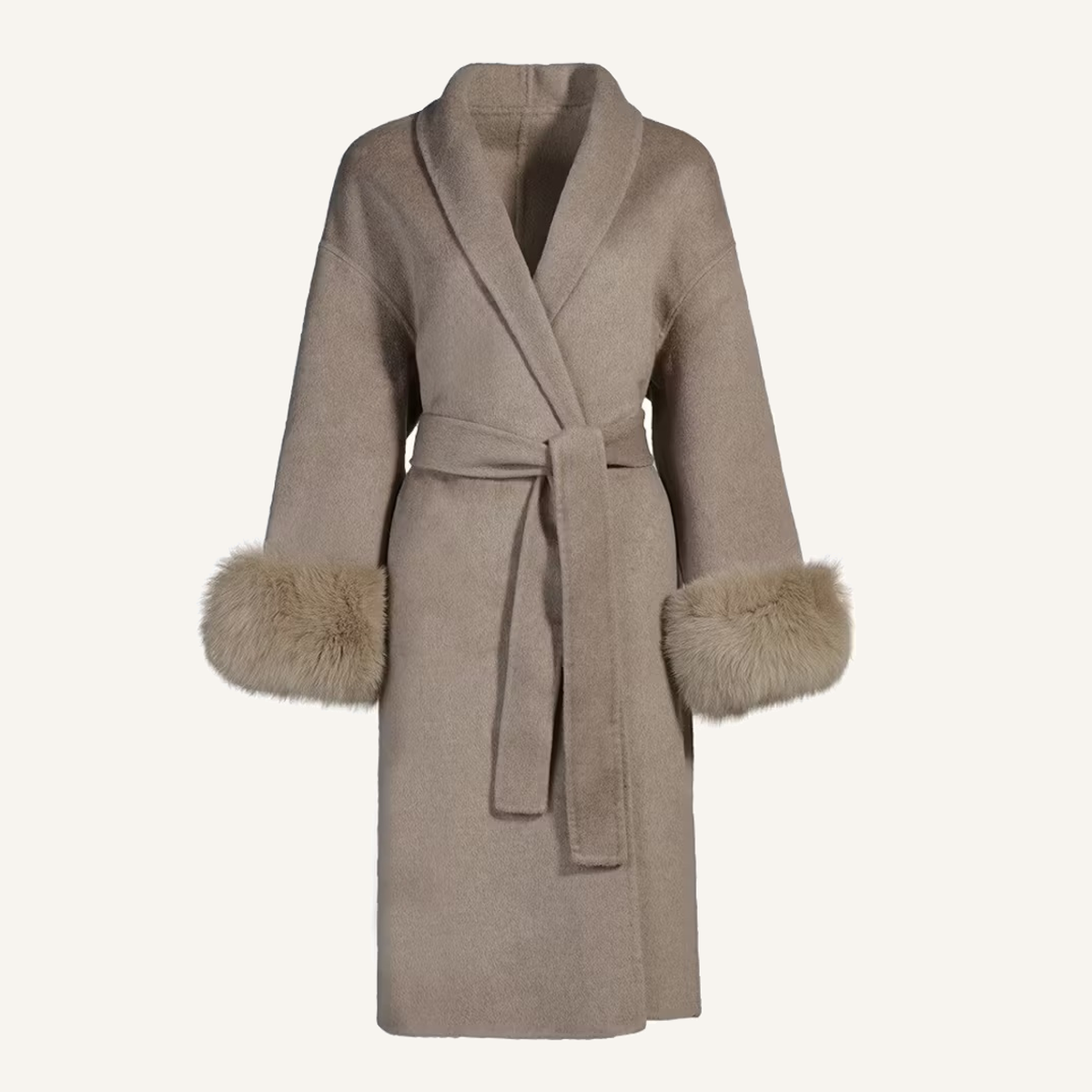 EMILY LONG COAT TAUPE