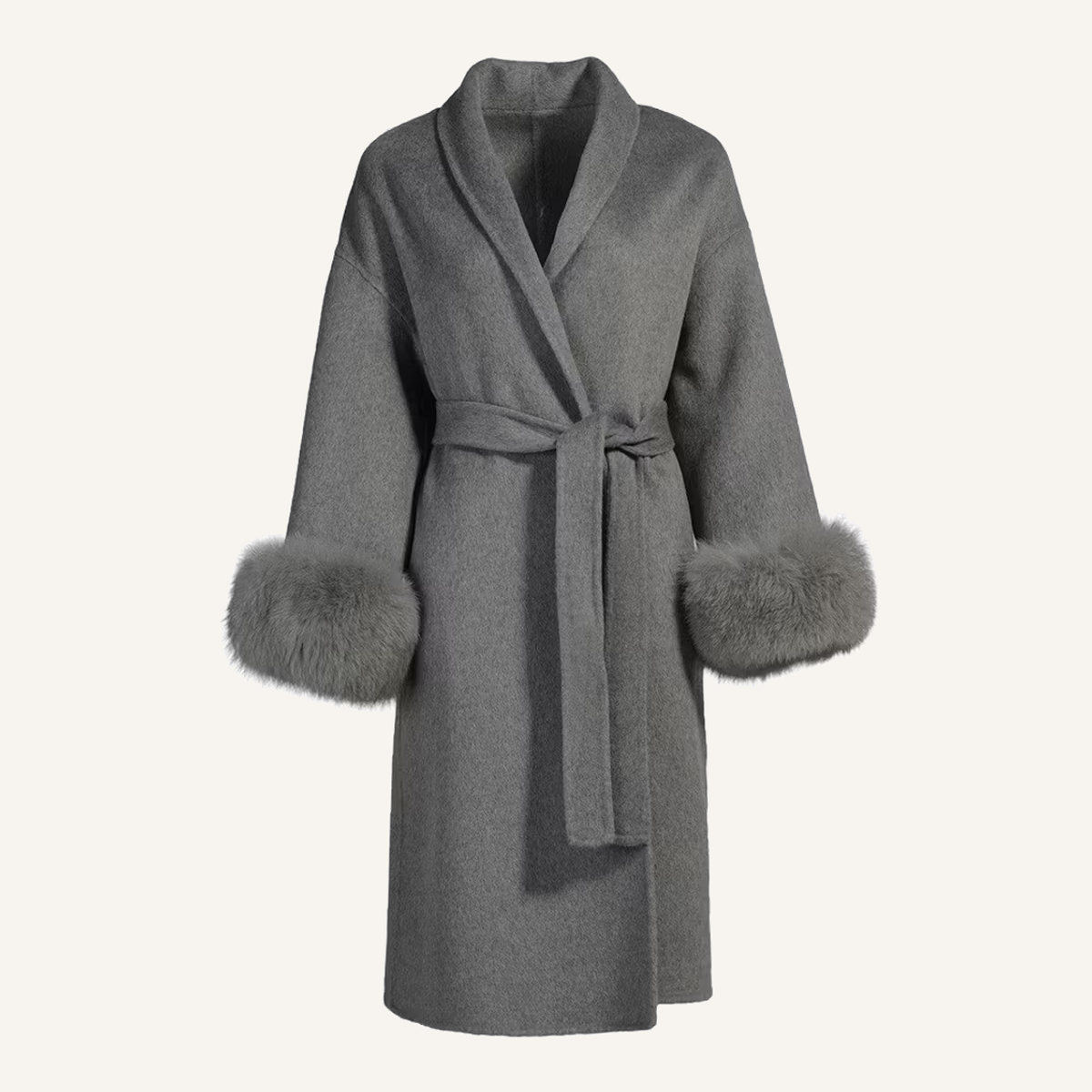 EMILY LONG COAT GREY