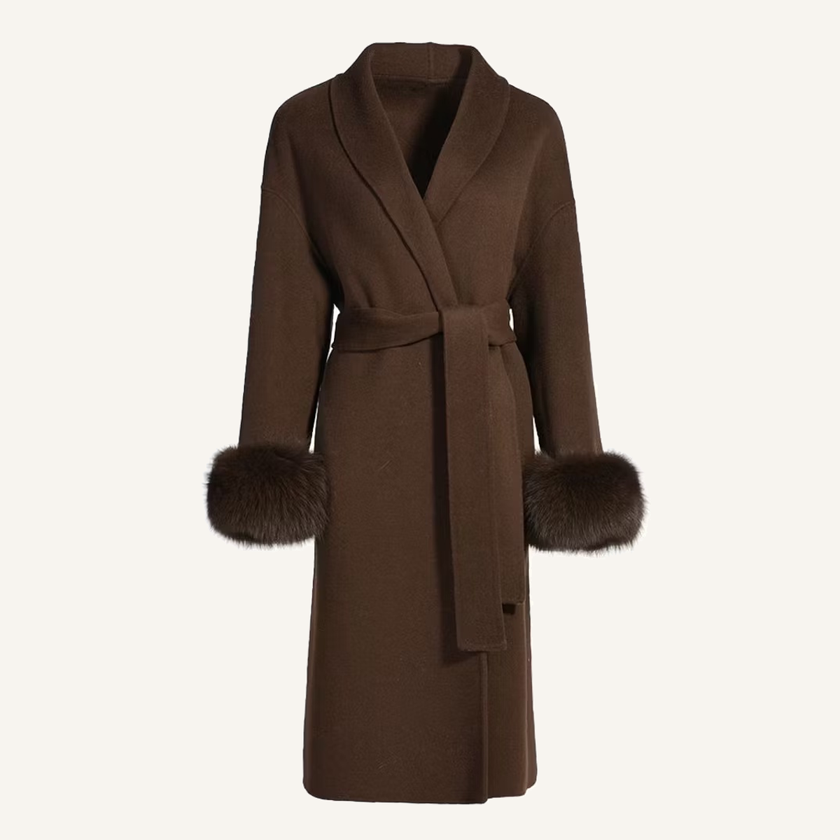 EMILY LONG COAT BROWN