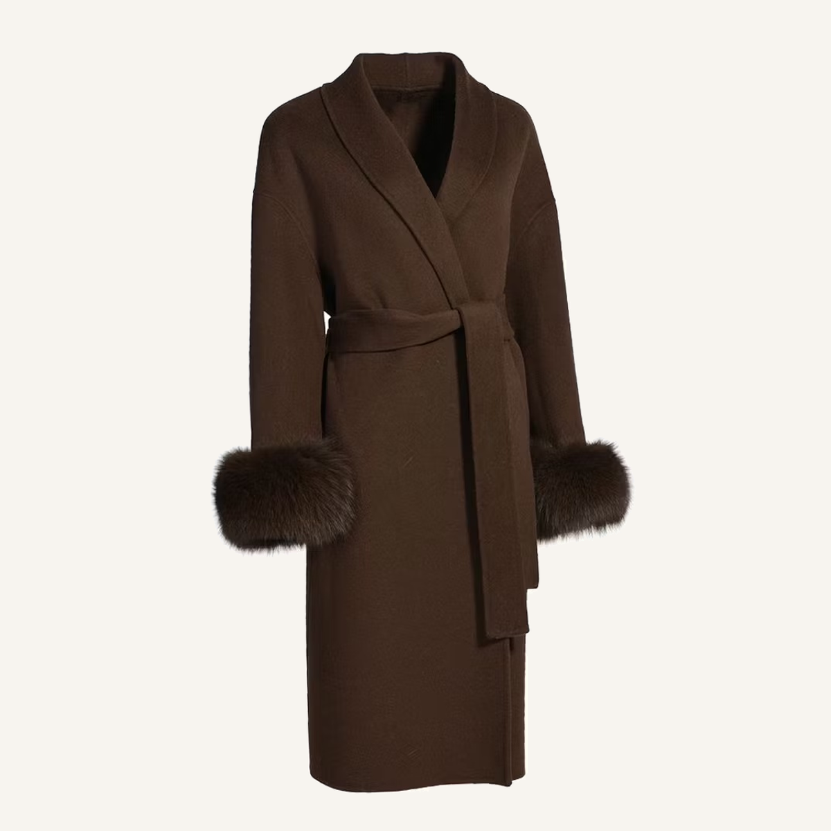 EMILY LONG COAT BROWN