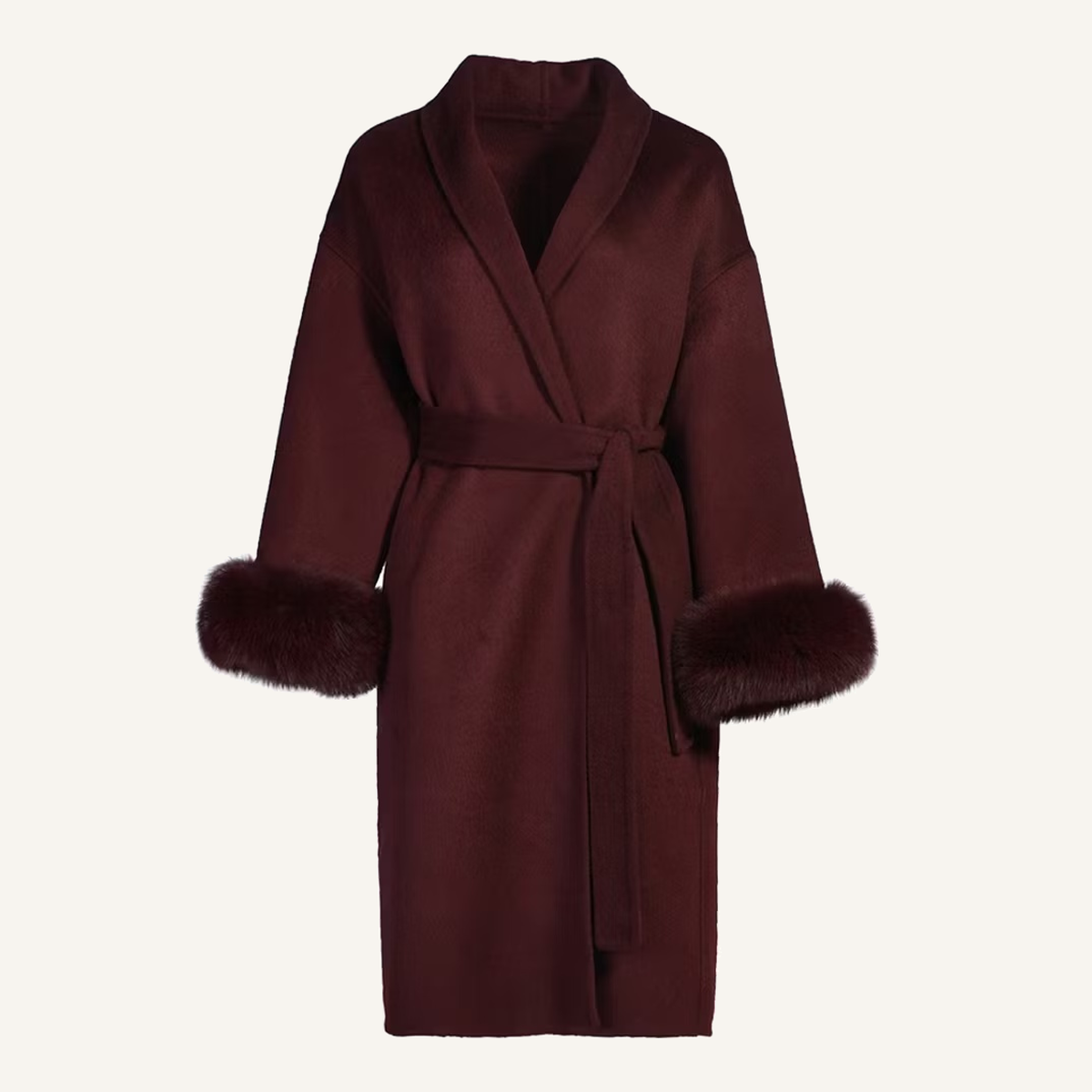 EMILY LONG COAT BURGUNDY
