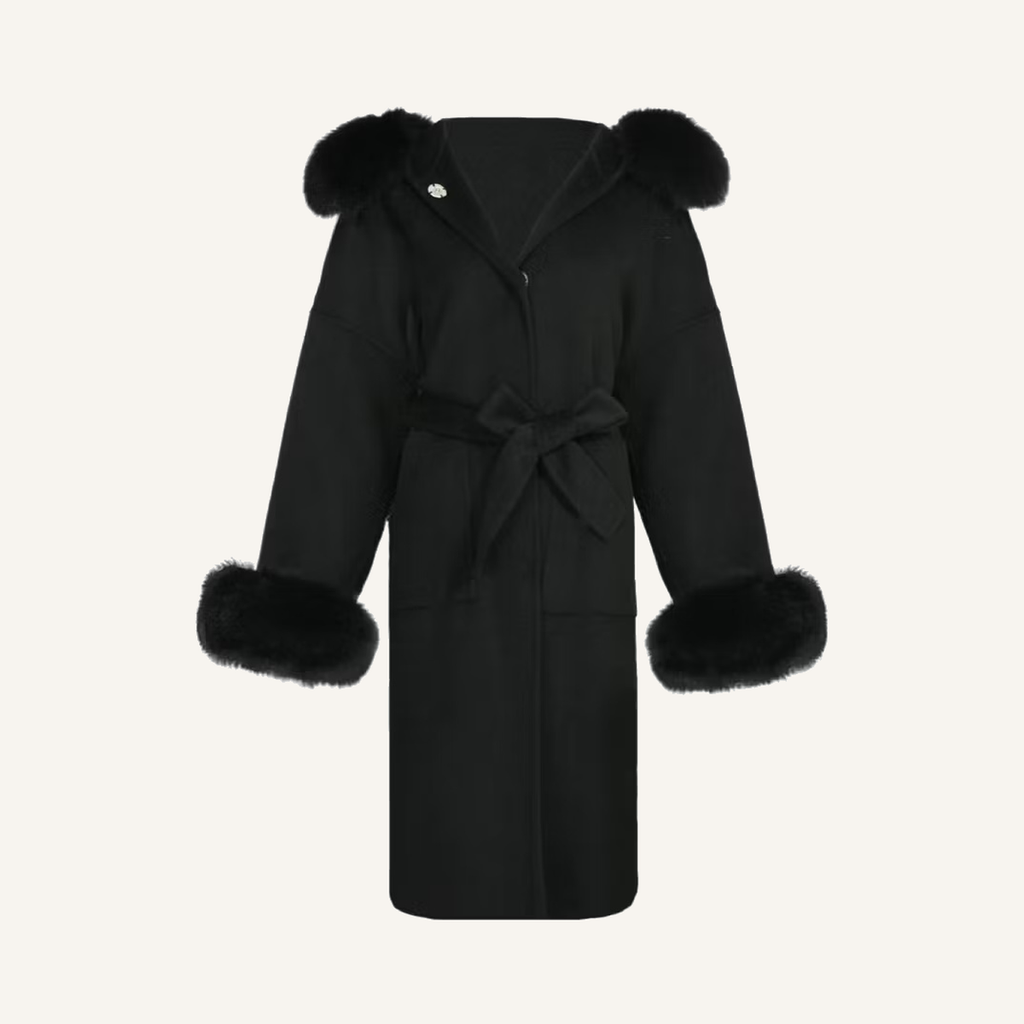 LEONA LONG COAT BLACK
