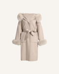 LEONA LONG COAT TAUPE