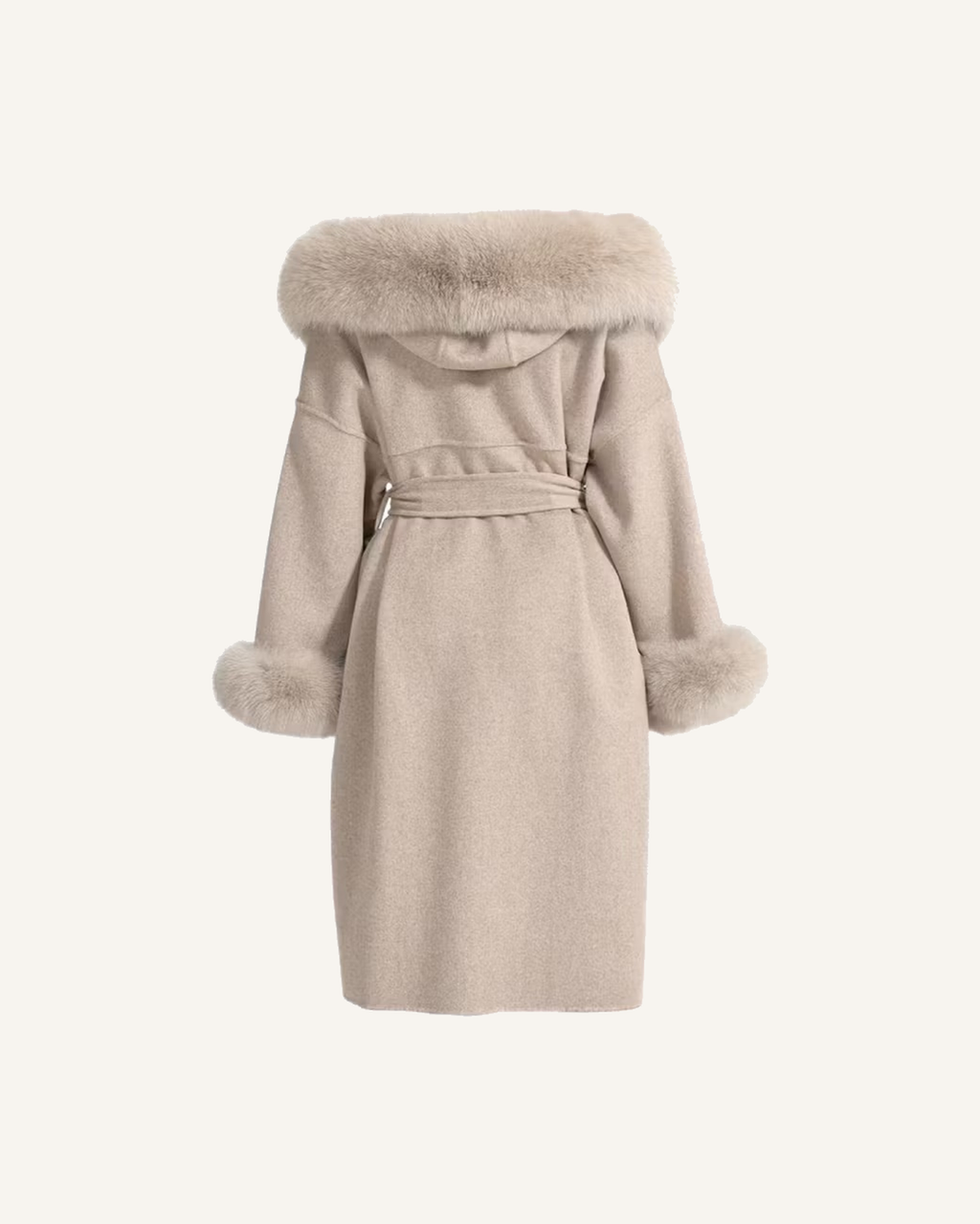 LEONA LONG COAT TAUPE