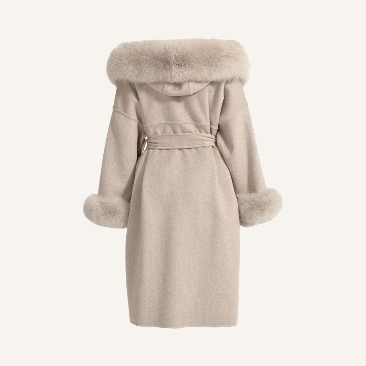 LEONA LONG COAT TAUPE