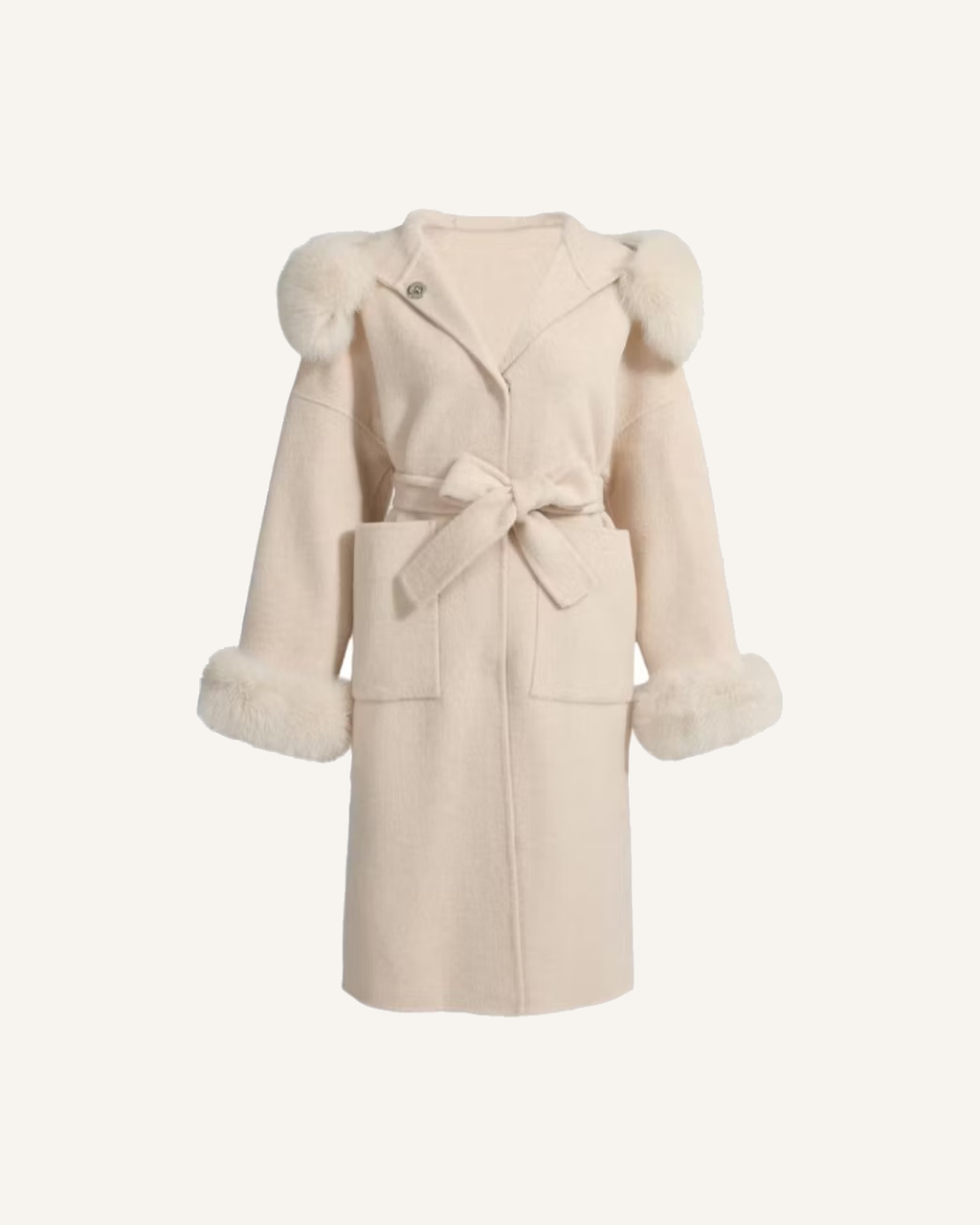 LEONA LONG COAT OFF WHITE
