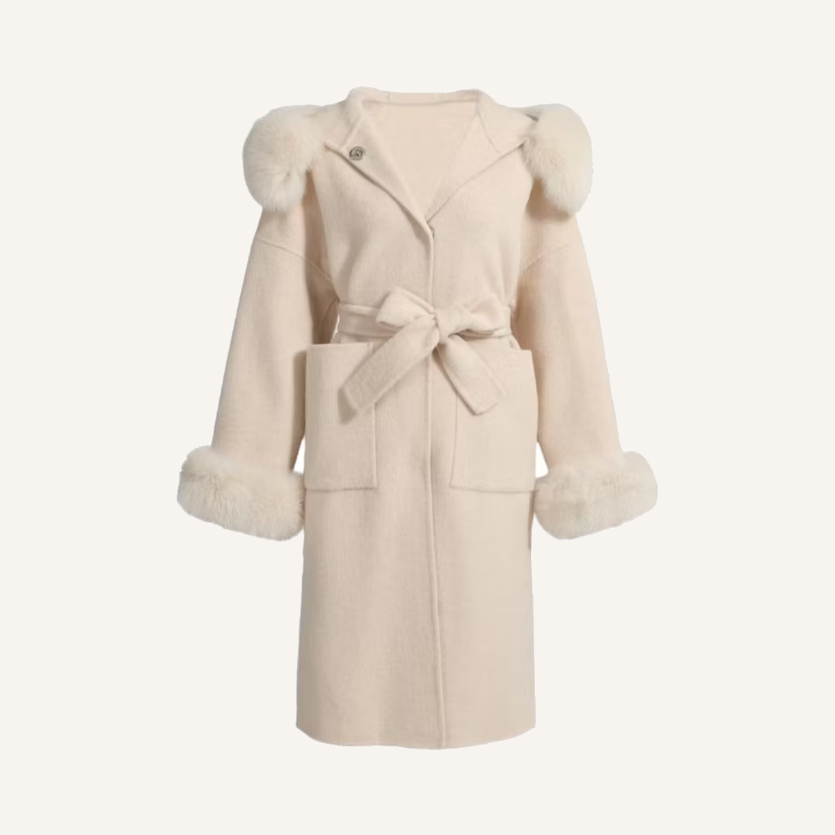 LEONA LONG COAT OFF WHITE