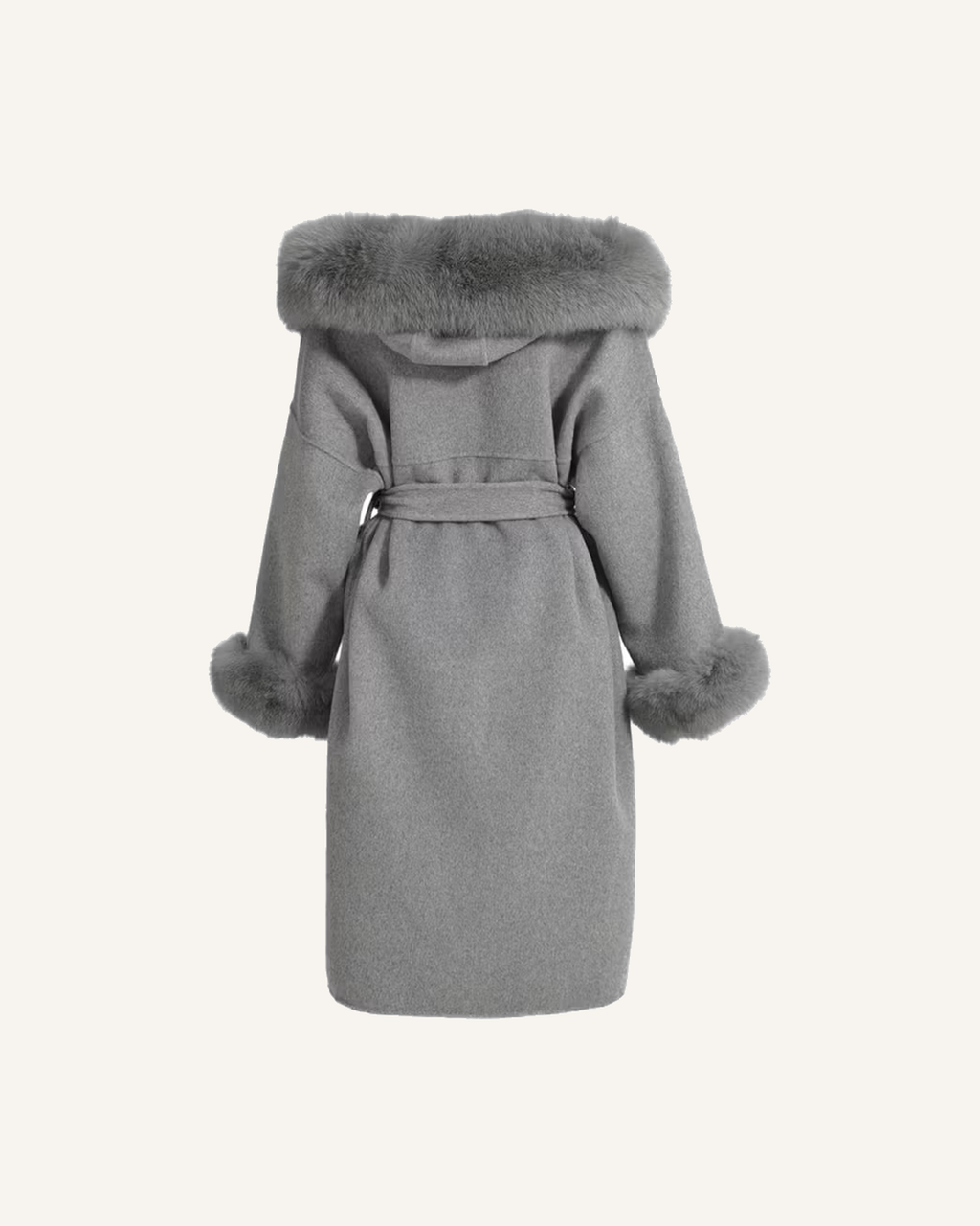 LEONA LONG COAT GREY