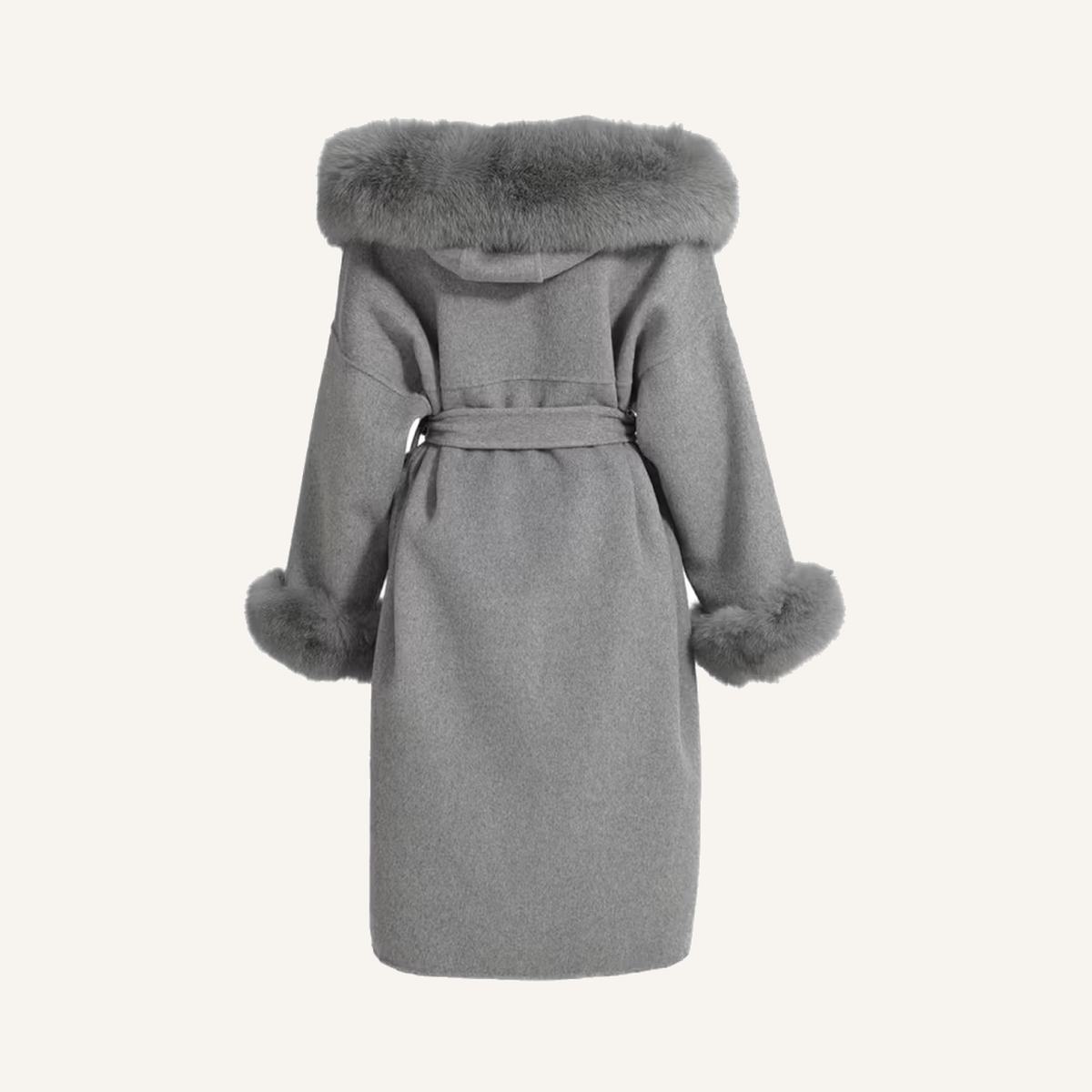 LEONA LONG COAT GREY