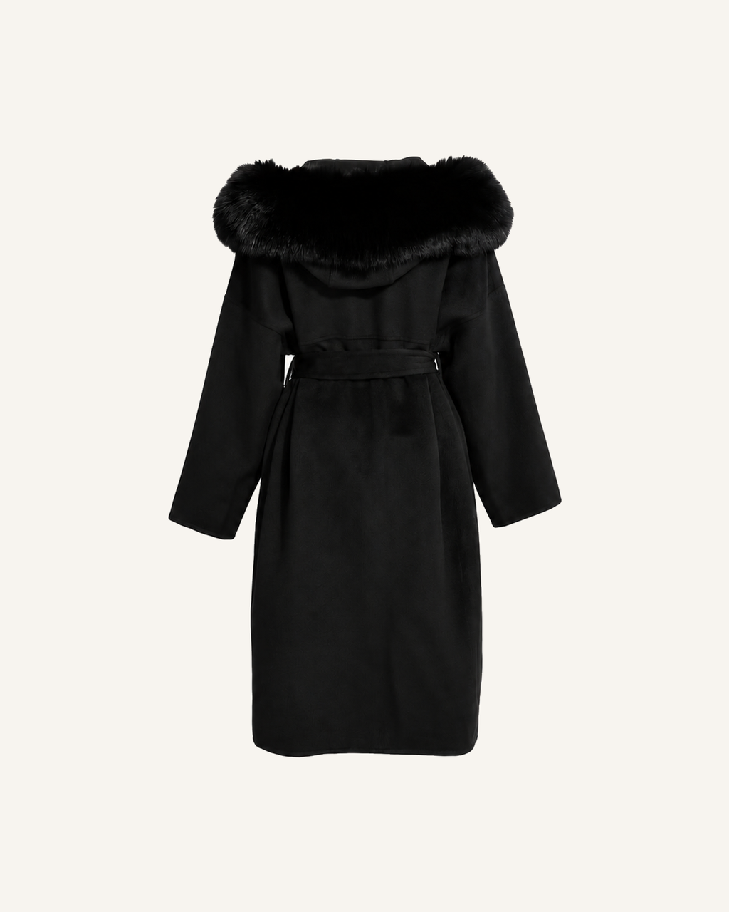 NATHALIE LONG COAT BLACK