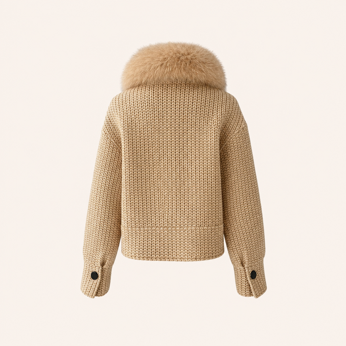 MELANIE JACKET TAUPE TEXTURED