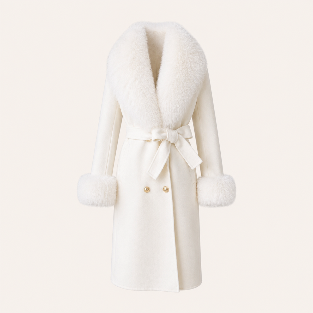 MILLY COAT OFF-WHITE