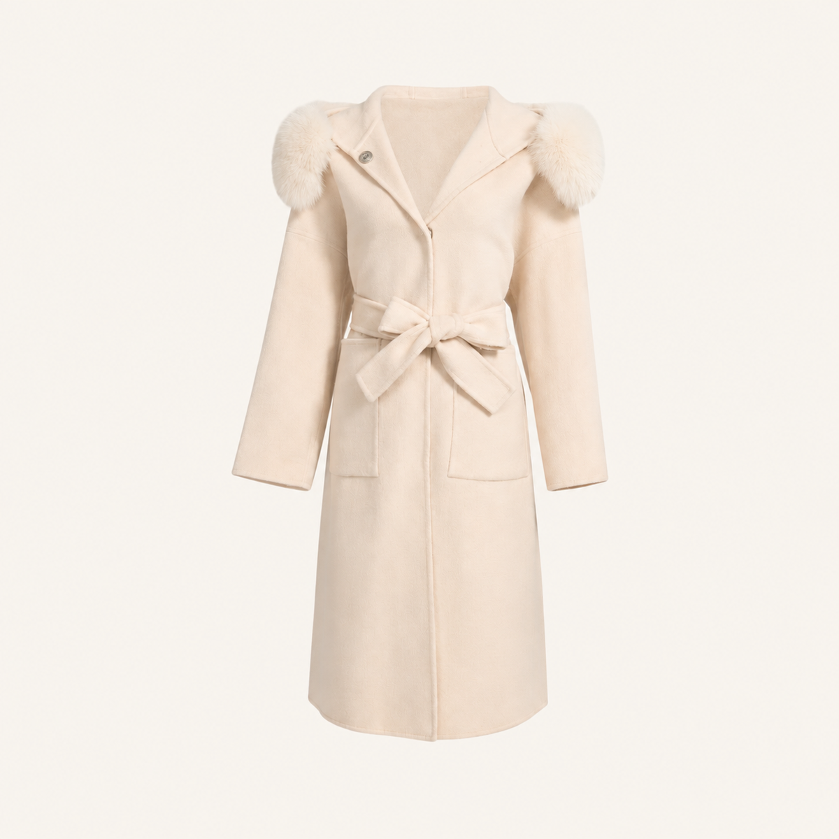 NATHALIE LONG COAT OFF WHITE