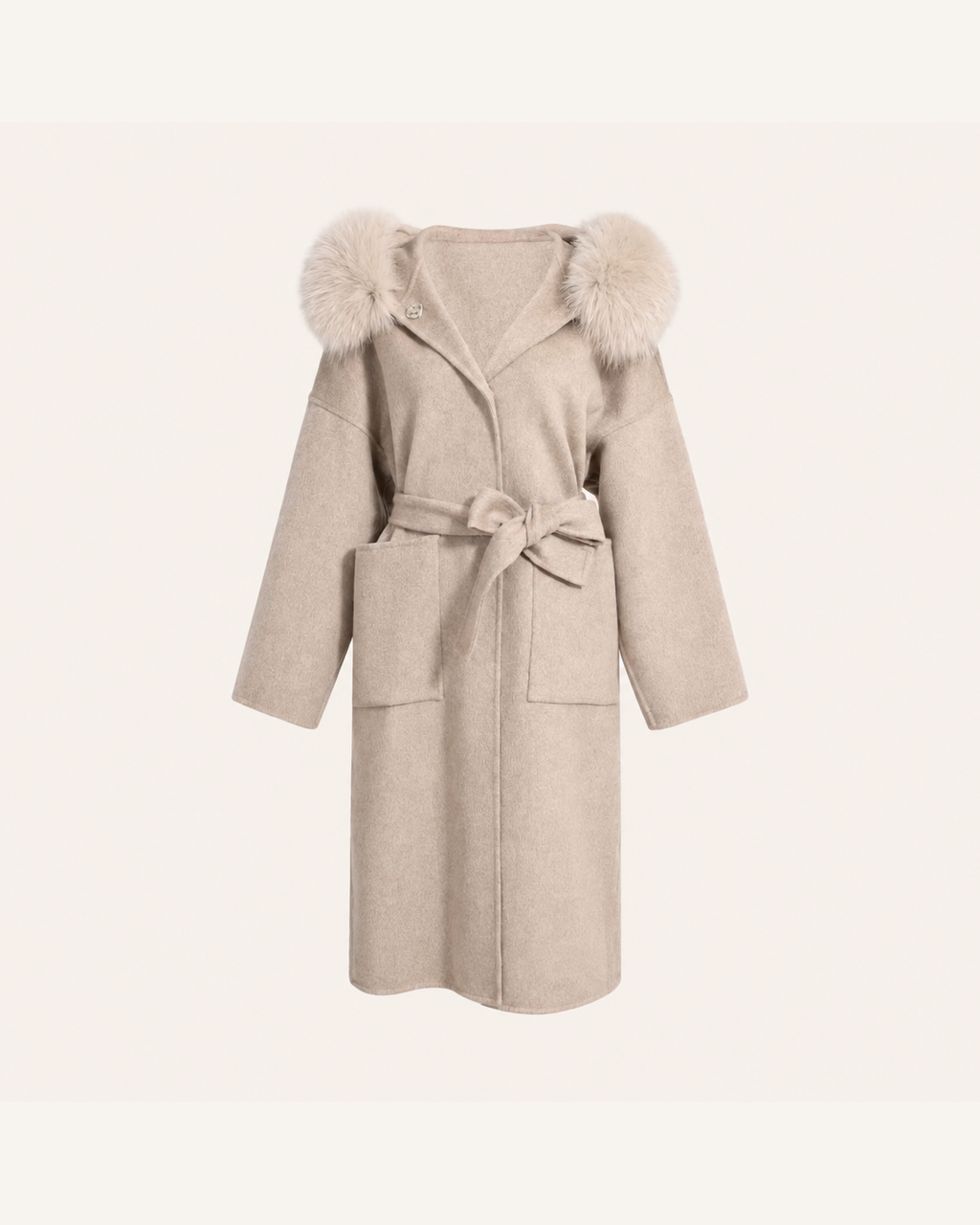 NATHALIE LONG COAT TAUPE