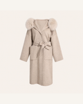 NATHALIE LONG COAT TAUPE