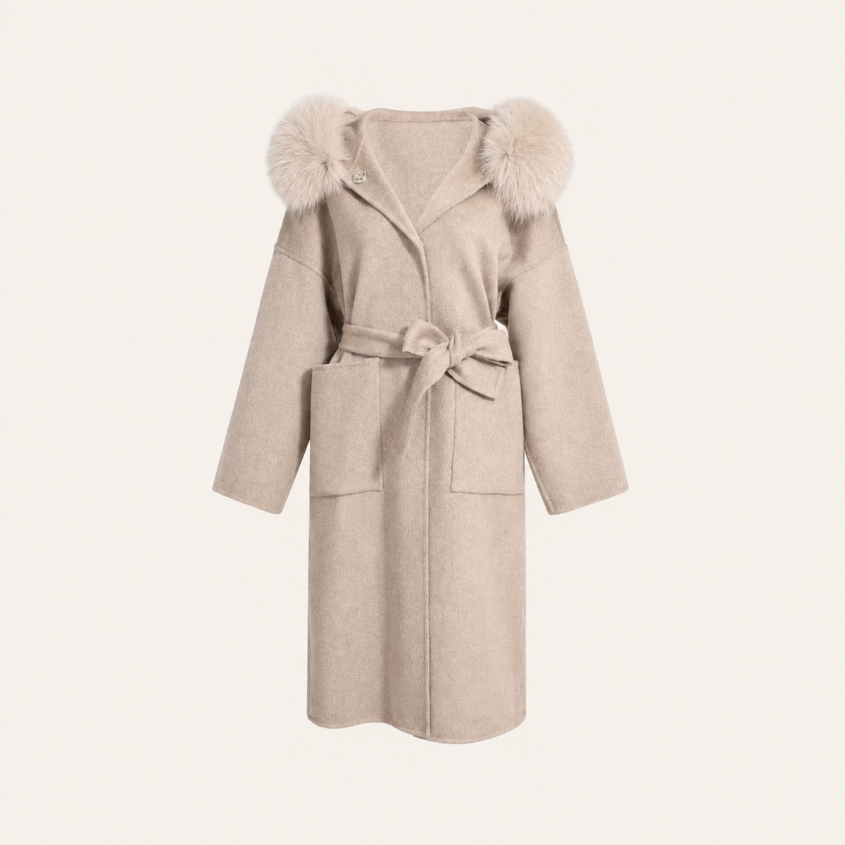 NATHALIE LONG COAT TAUPE