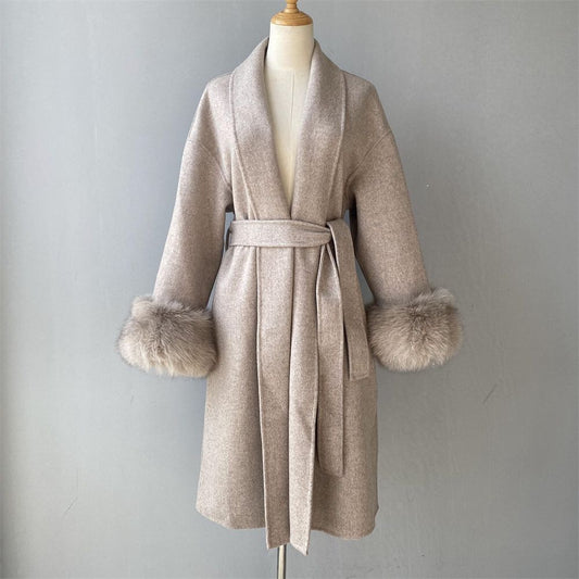 EMILY LONG COAT TAUPE