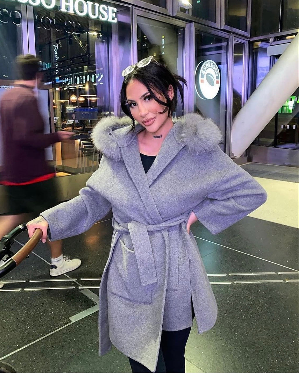 ALICIA COAT GREY