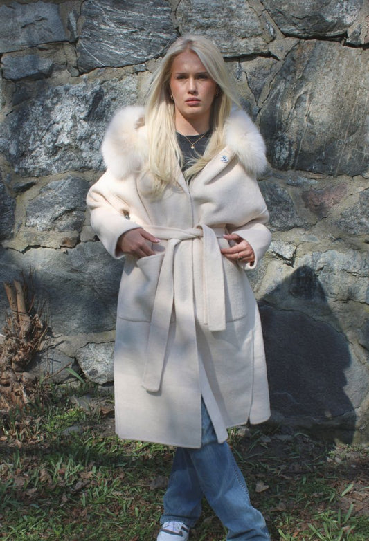 NATHALIE LONG COAT OFF WHITE