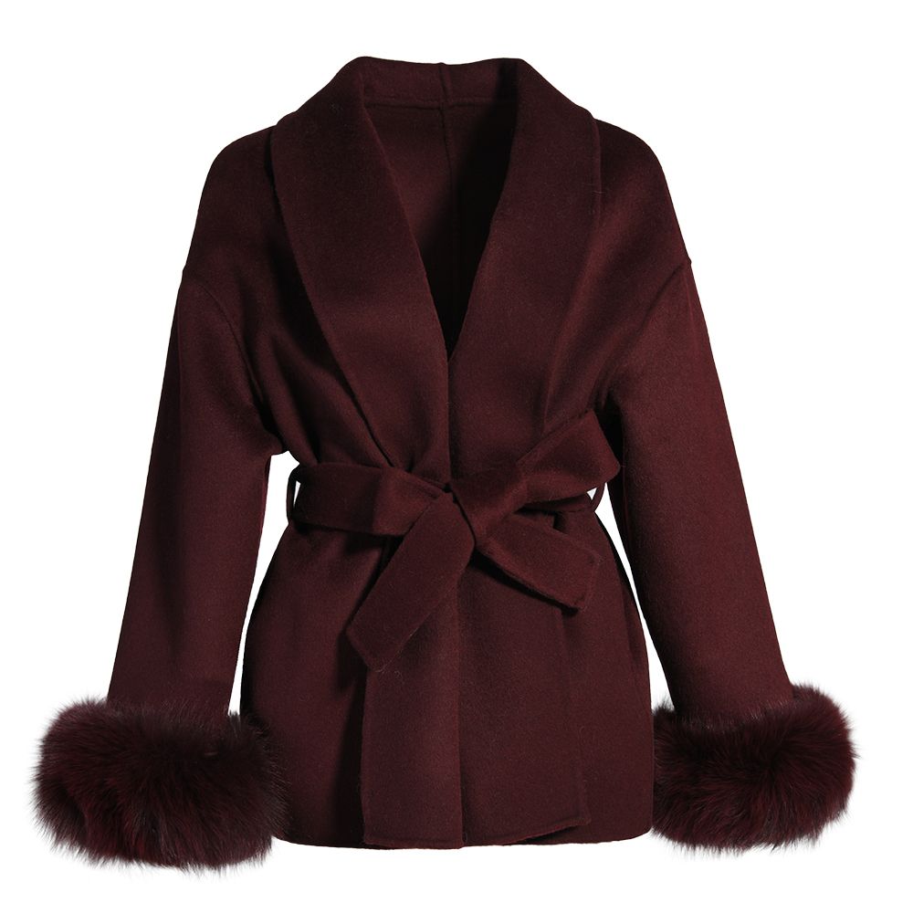 MARIE COAT BURGUNDY