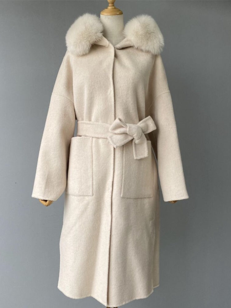 NATHALIE LONG COAT OFF WHITE
